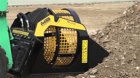 portable rock screener for skid steer|skid steer screener bucket.